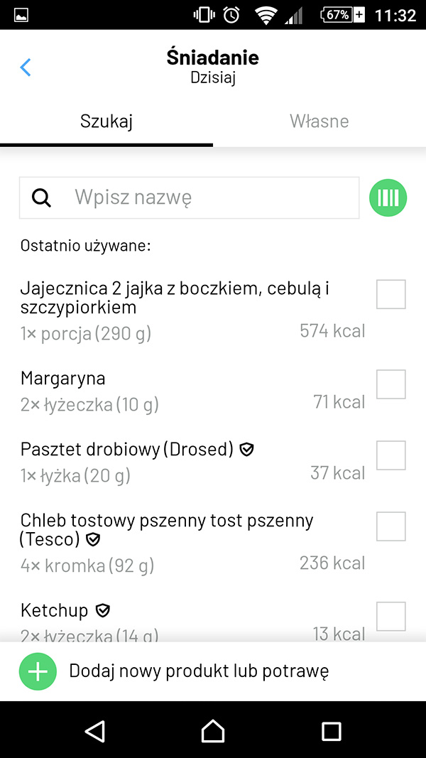 Fitatu odżywianie liczenie kalorii wpis majkpisze.pl