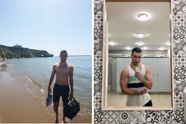 Sylwetka transformacja dieta siłownia majkpisze.pl